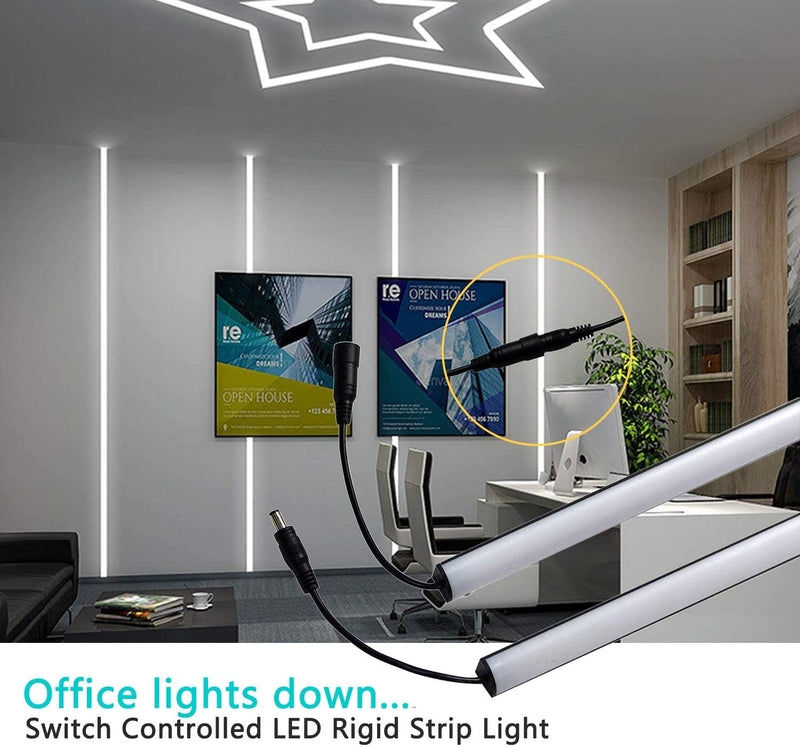 LED Cabinet Lighting 90° V Shape LED Under Cabinet Lights Dimmable 13" x 4-Bars for Kitchen Counter