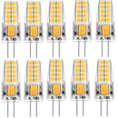 10 Pack G4 LED Light Bulb Bi-Pin Silicon Encapsulation 12V 2.5 W CRI>80 290-310Lumen 20x2835 LEDs 25W Equivalent