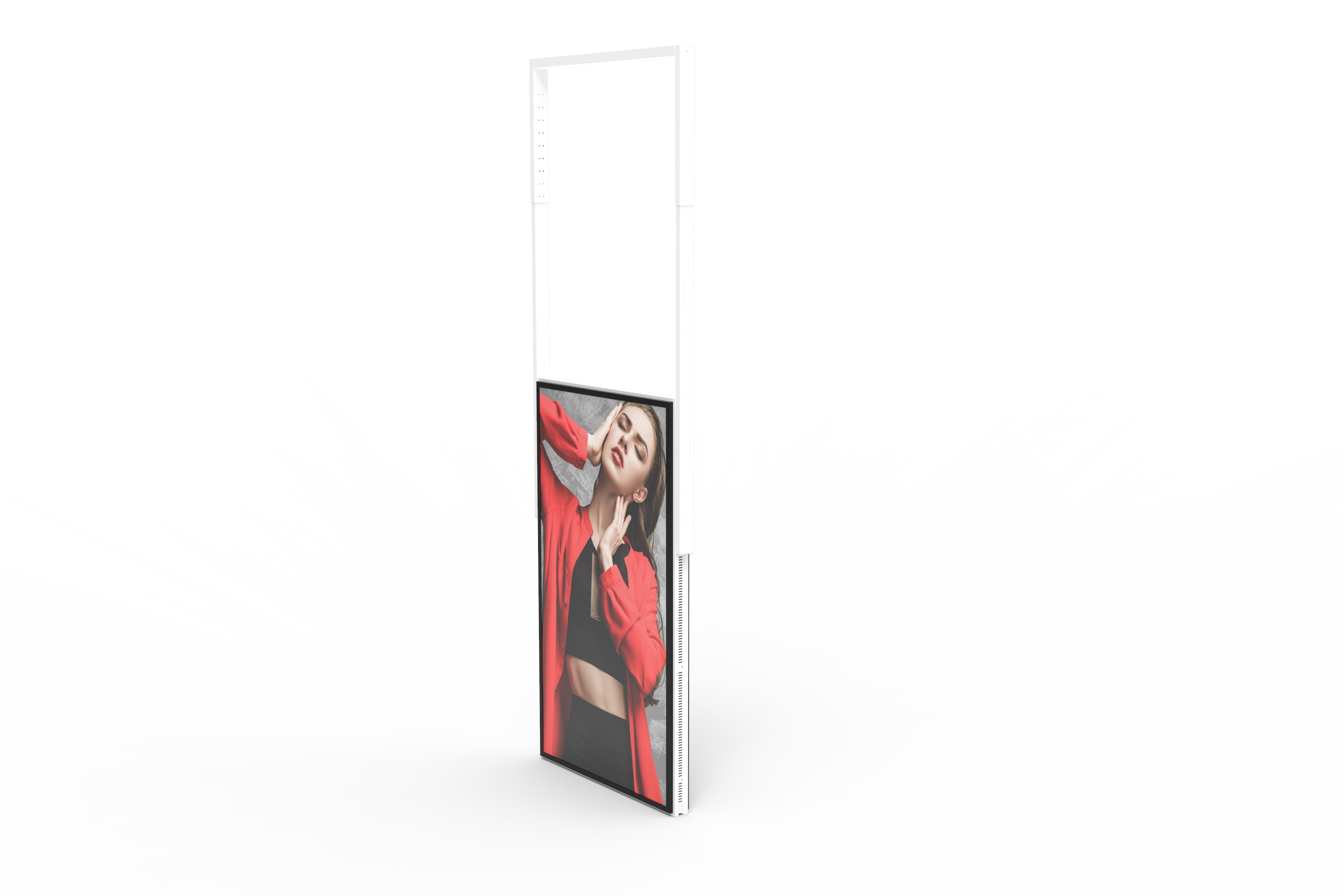 55 " High Brightness LCD Display for Store Window Double-sided 700cd/m² + 2,500cd/m² , 4K Resolution Window LCD Display Portrait Screen
