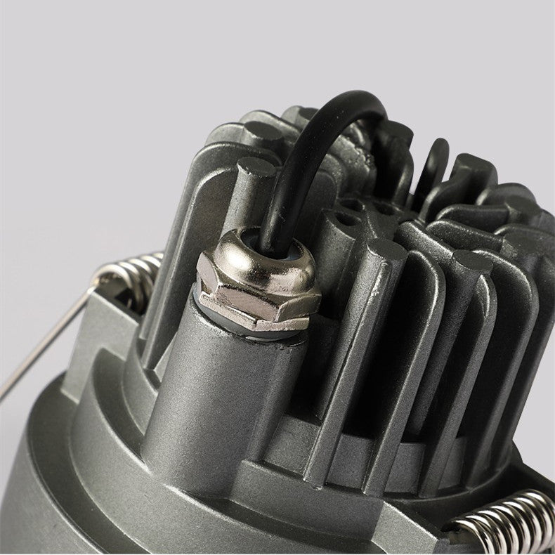 7W 12W 3 inches Waterproof IP65 CRI>80 Round LED Downlight Vapor Proof Fit for Shower, Sauna and Outdoor Lighting