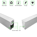 5 Pack H4075 Big Aluminum Extrusion Channel for Suspension Mounting Linear Office Lighting System