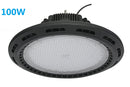 Free Shipping 100W UFO LED High Bay Light Fixture 9000LM CRI>80 IP65 Waterproof 100-277VAC Non-Dimmable for Warehouse & Supermarket