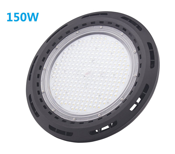 Free Shipping 150W UFO LED High Bay Light Fixture 13000LM CRI>80 IP65 Waterproof 100-277VAC Non-Dimmable for Warehouse & Supermarket