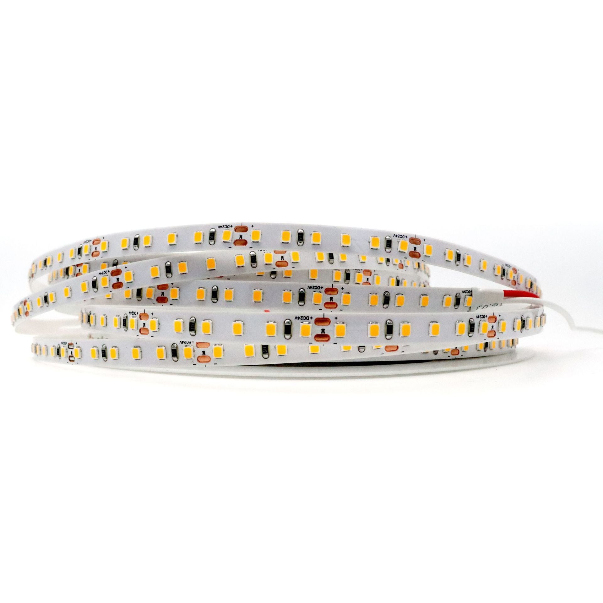 65.6FT (20Meters) Roll of White Color SMD2835 120LEDs 24V 4.8Watt per Meter Flexible LED Strip 8mm Wide PCB Non-waterproof