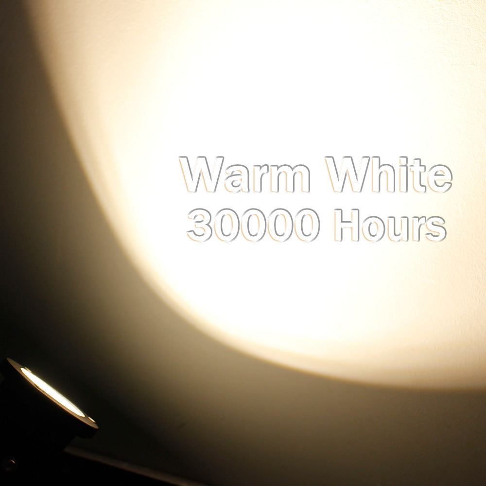 6 Pack 8W Warm White LED Landscape Lights 12V Waterproof Garden Pathway Lights Outdoor Spotlights
