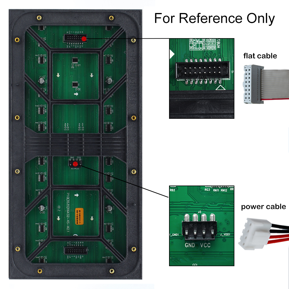 M-OD8L P8 Outdoor LED Display Module, Full RGB 8mm Pixel Pitch LED Panel in 320*160mm with 800 dots, 5 Scan, 5000 Nits for Outdoor Display Screen