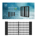 oClear Pro Series Outdoor Waterpoof P15.6/31.2mm Transparent LED Mesh Display High Brightness 7500nits in Size 1000x1000mm Aluminum Cabinet for Fixed Installation