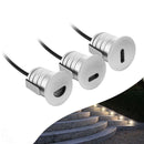 Free Shipping 8PCS Pack DC12-24V 1W IP67 Waterproof LED Inground Light with A1/A2/A3 Lesn for Foot Stair LED Deck & Step Light
