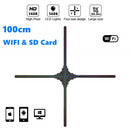 Free Shipping 100cm 3D Hologram LED Fan 4 Blades 1408 HD Resolution WiFi App Control Display