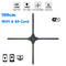 Free Shipping 100cm 3D Hologram LED Fan 4 Blades 1408 HD Resolution WiFi App Control Display