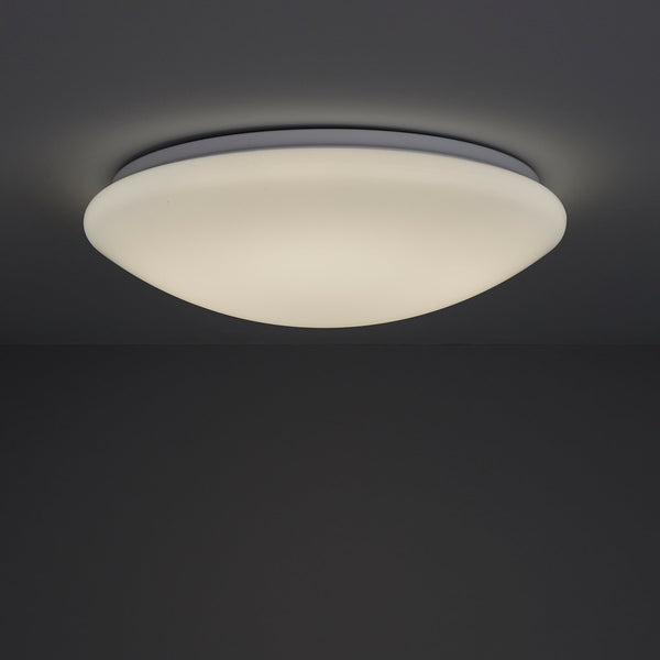 36W 19.68 inch (500mm) odern LED Flush Mount Ceiling Light Fixture Round Acrylic Shade White Finish Mushroom Shape and CCT changable with RF control
