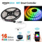 16.4ft（5Mtrs) 300LED SMD5050 RGB LED Light Strip Kit Music Sync, IR Remote, WiFi APP Controlled, Alexa Compatible
