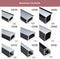 Black LED Profile U02 9x17mm U-Shape LED Aluminum Channel System