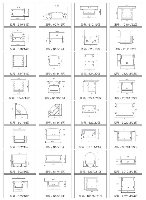 LED Aluminum Profiles