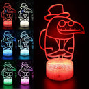 Among Us Toys 3D LED Multicolor Night Light w/ 16 Colors Remote Touch Switch Adjustable Brightness for Kids Bedroom Decoration