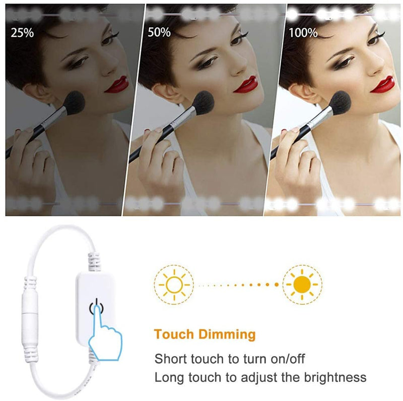 (FREE PRODUCT QTY.: 5) 10Ft LED Make UP Lights Daylight White Waterproof for Vanity Mirror Lighting