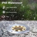 (FREE PRODUCT QTY.: 10)Solar Ground Lights OutdoorWaterproof IP65 (8 Pack Warm White)