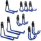 (FREE PRODUCT QTY.: 10)Garage Hooks Heavy Duty, Steel Garage Storage Hooks (10 Pack Blue)