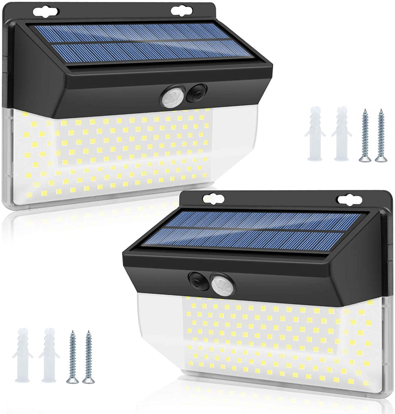 (FREE PRODUCT QTY.: 10)Solar Lights Motion Sensor, 262 LEDs Outdoor Lights , (2 Pack)