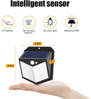 (FREE PRODUCT QTY.: 20) Solar Wall Lights Outdoor, 140 LED Motion Sensor Backyard Light (4Pack)