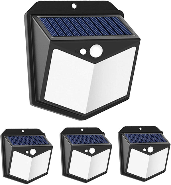 (FREE PRODUCT QTY.: 20) Solar Wall Lights Outdoor, 140 LED Motion Sensor Backyard Light (4Pack)