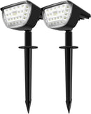 (FREE PRODUCT QTY.: 30) Warm White 32 Wireless LEDs Outdoor Solar Landscaping Lights (2 Pack)