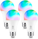(FREE PRODUCT QTY.: 10)WiFi Smart Light Bulb, 120V E27 Base 800LM 9W, 4 Pack