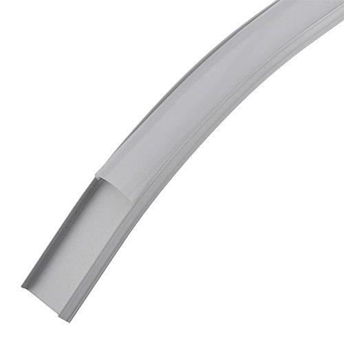 5Pack 1Meter (40'') Ultra-Thin Silver Bendable Aluminum Channel System for LED Strip Installations