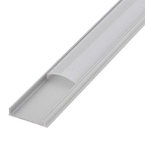 5Pack 1Meter (40'') Ultra-Thin Silver Bendable Aluminum Channel System for LED Strip Installations