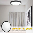 Free Shipping 2 Pack 12 Inch 24W Flush Mount LED Ceiling Light 2800 LM Black Round LED Ceiling Lamp