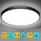 Free Shipping 2 Pack 12 Inch 24W Flush Mount LED Ceiling Light 2800 LM Black Round LED Ceiling Lamp