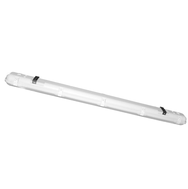 Milky White Cover T8 LED Tube Lights with Striped Clear Tri-proof T8 Tube Fixture for Double Tube