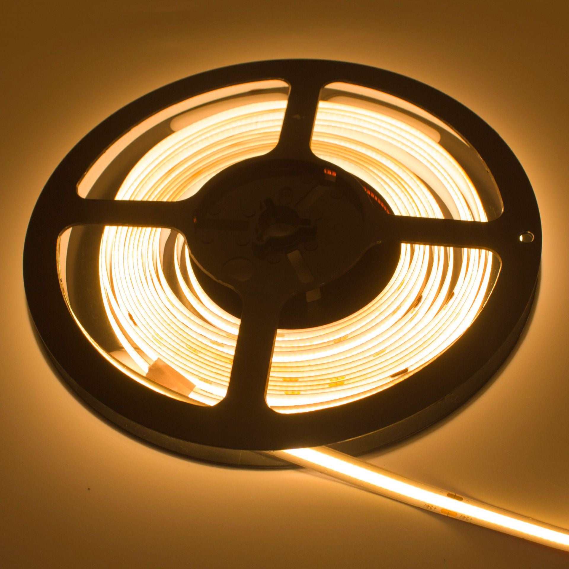 FCOB LED Strip 16.4FT/5M CRI90 320LEDs/m 8W/m 12V/24V Dimmable LED Light Ribbon Indoor Use