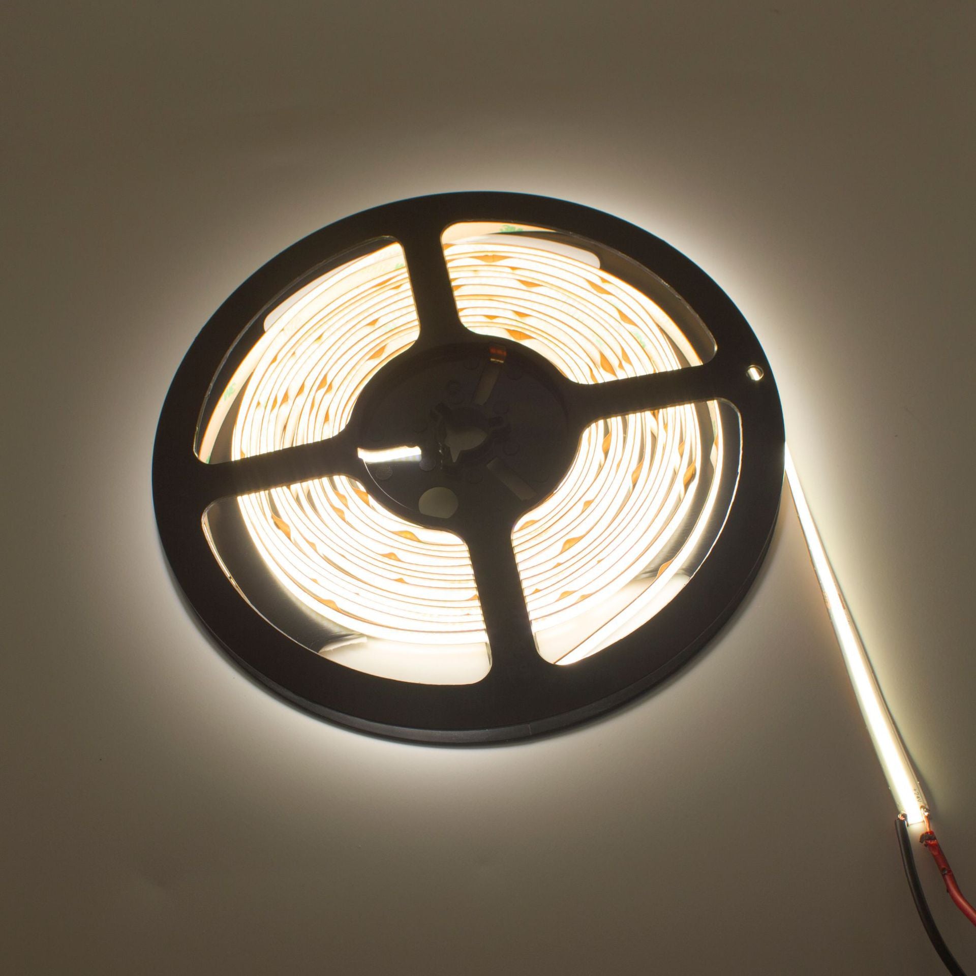 FCOB LED Strip 16.4FT/5M CRI90 320LEDs/m 8W/m 12V/24V Dimmable LED Light Ribbon Indoor Use
