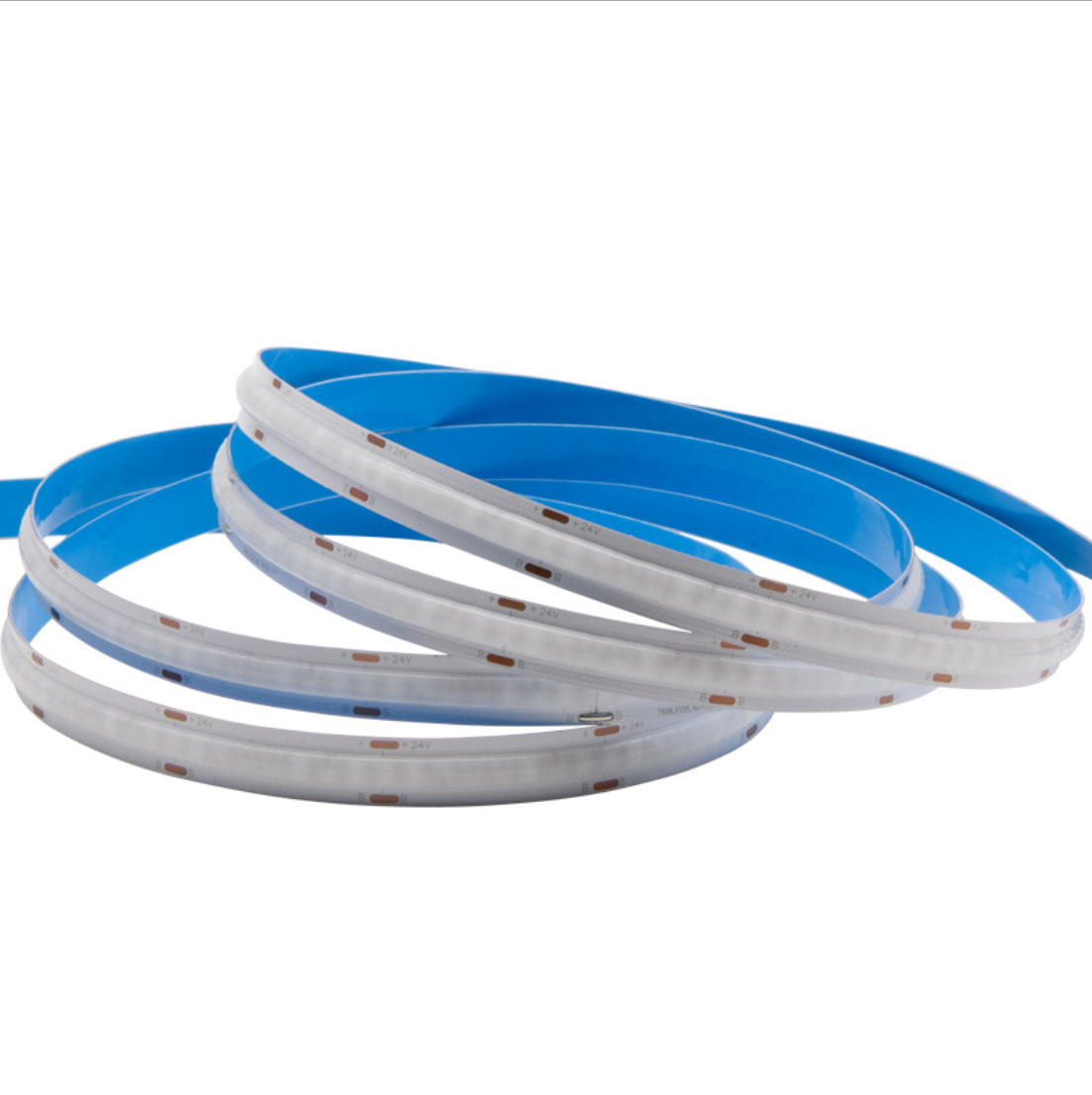 Multi-colors FCOB LED Strip 16.4FT/5M Dot Free 840LEDs/M 14W/M 24V RGB LED Light Tape