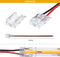 10PCS PACK COB LED Strip Connectors Solderless Snap Down 2 Conductors Connectors for 8mm 10mm Wide COB Flex LED Strips
