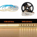 FCOB LED Strip 16.4FT/5M CRI90 320LEDs/m 8W/m 12V/24V Dimmable LED Light Ribbon Indoor Use