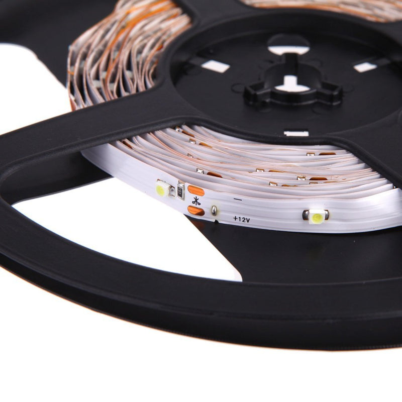 LED Ribbon Flexible Strips - 12 volt DC, 12 Inch, Water Resistant Version,  Black Backing, 12 inch Red/Black Power Connectors, Super Bright and  Flexible. Endless uses!