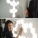 Free Shipping 10 Pack Hexagonal LED Wall Light, DIY Modular Touch Sensitive Lights LED Night Light