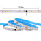 16.4FT (5Meters) 24VDC Chasing LED Light Strip Kit w/ SMD2835 120LEDs 12Watt per Meter Flex LED Tape and Mini Inline Controller