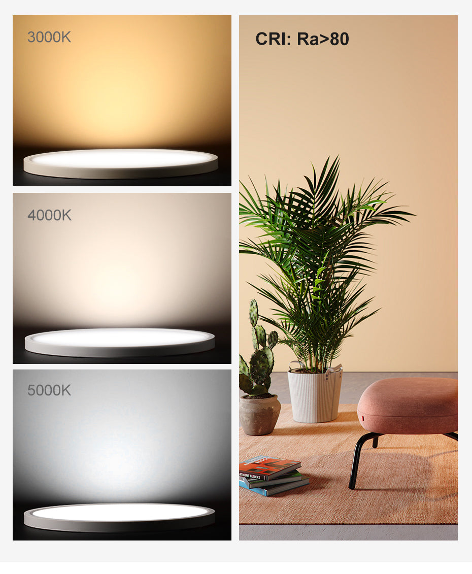 Free Shipping 2 Pack 12 Inch Modern LED Ceiling Light Flush Mount 24W Kitchen Bedroom Bathroom Lamp