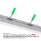 5Pack 3.3ft/1M RGB LED Light Bar Kit Hanging Crystal Linear Light w/ 6mm RGB LED Strip inside