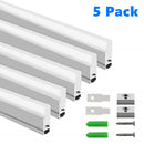 5Pack 3.3ft/1M RGB LED Light Bar Kit Hanging Crystal Linear Light w/ 6mm RGB LED Strip inside