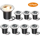 8 Pack 3W Outdoor Landscape Lights 12V Warm White 300 Lumens Waterproof IP67