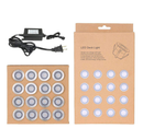 16 Pack Outdoor Recessed LED Deck Lights Kits IP67 Waterproof Inground LED Step Lights Kit for Garden, Yard, Steps, Bath Room and Kitchen