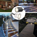 10 Pack Outdoor Recessed LED Deck Lights Kits IP67 Waterproof with Black Protection Shell LED Step Light for Garden/Yard/Steps/Bath Room/Kitchen