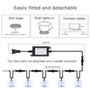 16 Pack Outdoor Recessed LED Deck Lights Kits IP67 Waterproof Inground LED Step Lights Kit for Garden, Yard, Steps, Bath Room and Kitchen