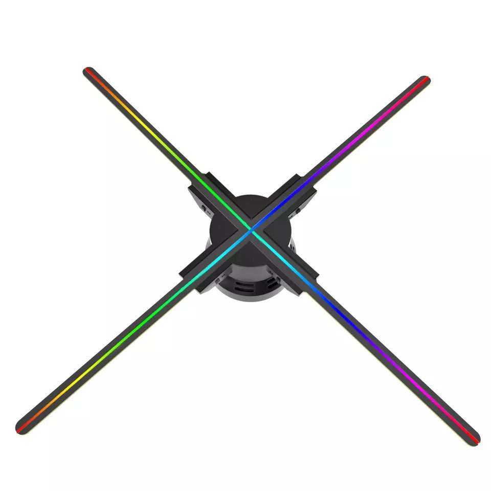 Free Shipping (80F) 80cm 3D Hologram Fan High Brightness Remote Control 4 Blades 2200cd/m2 928PCS LEDs Advertising Display