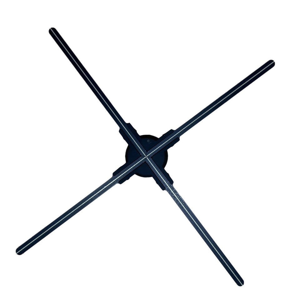 Free Shipping (80F) 80cm 3D Hologram Fan High Brightness Remote Control 4 Blades 2200cd/m2 928PCS LEDs Advertising Display