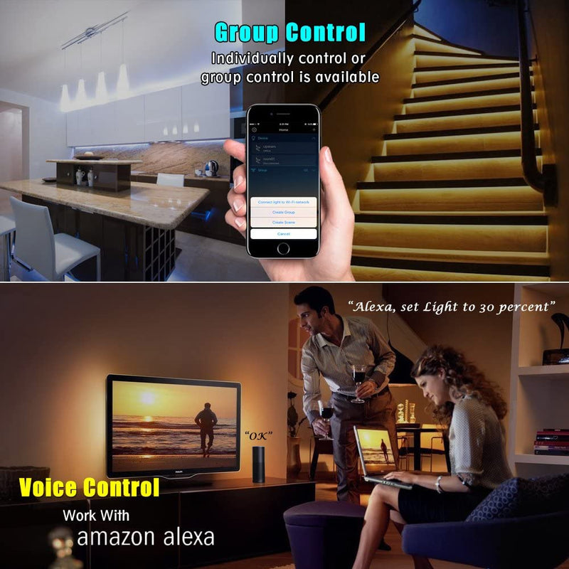 CROW WiFi RF Controller for RGB/RGBW LED Lights via Tuya, Compatible w/ Amazon Echo and Google Home